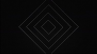 4k yarım ton noktalar ve ızgara retro vintage hareket arkaplanı, soyut döngü animasyonu
