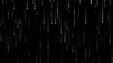 yüksek teknoloji yarım ton noktaları soyut arkaplan animasyonu, ikili kodlama bilgisayar programlama kavramı