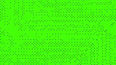 yeşil ekran yarım ton noktaları ve ızgara soyut arkaplan döngü animasyonu, katman için doku örtüsü, tonu