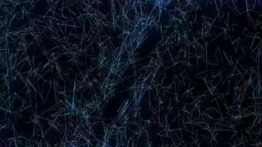 noktalar ve çizgiler bağlantı pleksus hareketli animasyon, dijital yüksek modern ve gelecekçi teknoloji kavramı