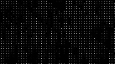 Kusursuz dinamik yarım ton canlandırılmış soyut arkaplan, siyah ve beyaz hareketli noktalar ve ızgara rastgele döngü canlandırması