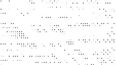 beyaz soyut animasyon noktalar ve ızgara yarım ton dokusu animasyon, kusursuz hareket eden noktalı teknoloji koyu arkaplan
