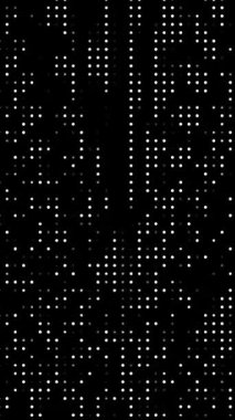 soyut animasyon noktaları ve ızgara yarım ton doku döngüsü animasyon, kusursuz hareket eden noktalı teknoloji koyu arkaplan