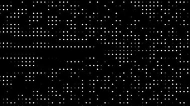 soyut animasyon noktaları ve ızgara yarım ton doku döngüsü animasyon, kusursuz hareket eden noktalı teknoloji koyu arkaplan