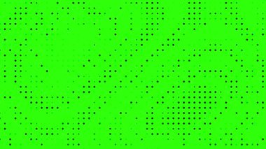 4k yeşil ekran rastgele noktalar soyut animasyon retro klasik doku arkaplanı yanıp sönüyor