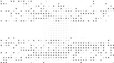 4k beyaz dikişsiz yarım ton noktalar ve ızgara retro klasik doku animasyonu