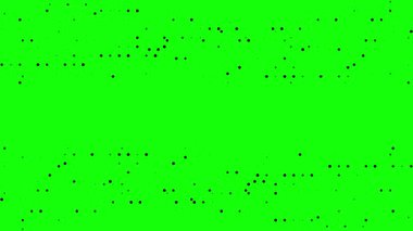 yeşil ekran (kroma anahtarı) soyut animasyon noktaları ve ızgara yarım ton doku döngüsü animasyon, noktasız hareket eden noktalı teknoloji koyu arkaplan