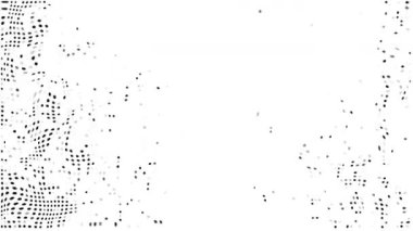 4k stop motion grunge half-tone modern eski film efekti, döngü animasyonu için noktalı doku örtüsü