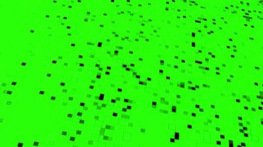 Yüksek teknoloji matris soyut arka plan, kusursuz neon yarım ton doku animasyonu. büyük veri yeşil ekranda izole edildi