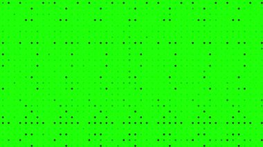Yeşil ekran dijital modern fütürist yüksek teknoloji konsepti, bilgisayar tarafından üretilen noktalar titreşen soyut arkaplan