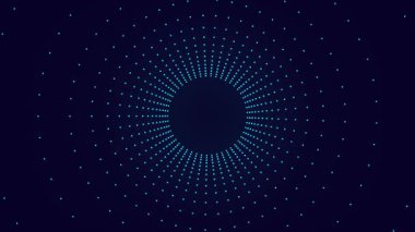 neon tarzı yüksek teknoloji noktaları spiral vj döngü soyut arkaplan, modern fütüristik teknoloji animasyonu kavramı