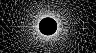 yüksek teknoloji telgraf tüneli, mekandan geçen kamera, modern dijital soyut arkaplan