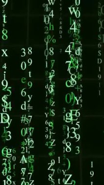 bilgisayar ikili kodlama, hatalar hackleme konsepti, modern teknoloji kavramı için matris yağmuru soyut arkaplan