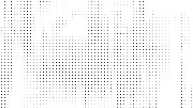 beyaz soyut animasyon yarım ton noktalı retro teknoloji arka planı, rastgele noktalar ve ızgaralar, 3d canlandırma canlandırma arkaplanı