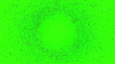 yeşil ekran yarım ton canlandırılmış noktalı doku soyut arkaplan, yüksek teknoloji konsept döngü animasyonu