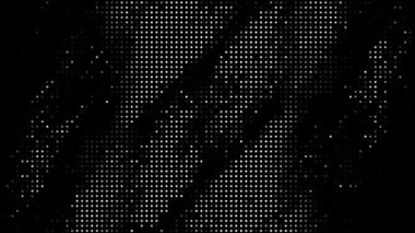 monokrom grunge yarım ton retro vintage noktalı ızgara dokusu döngü animasyonu soyut arkaplan