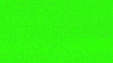 yeşil ekran soyut canlandırma yarım ton modern retro teknoloji arka planı, rastgele noktalar titreşiyor ve ızgaralar, üç boyutlu canlandırma canlandırma arka planı