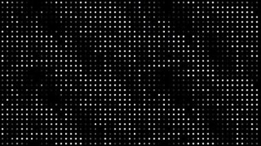 yüksek teknoloji rastgele parlayan noktalar ve azalan veri bilgi matrisi animasyonuyla teknolojik arka planı canlandırdı