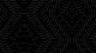 soyut animasyon yarım ton noktalı retro teknoloji arka planı, rastgele noktalar ve ızgaralar, 3d canlandırma canlandırma arkaplanı