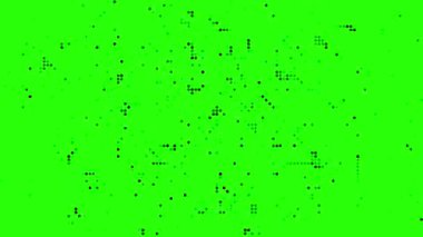 yeşil ekran (kroma anahtarı) yarım tonlu noktalı benekli dokulu döngü animasyonu soyut arkaplan canlandırması