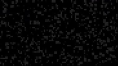 dijital dikişsiz yarım ton noktalı doku soyut arkaplan, noktalar ve ızgara retro vintage etkisi döngü animasyonu