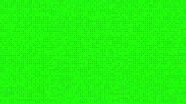 yeşil ekran dijitalsiz yarım ton noktalı doku soyut arkaplan, noktalar ve ızgara retro vintage etkisi döngü animasyonu