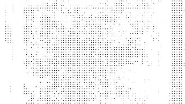 beyaz yarım tonlu animasyon grunge noktalı doku animasyonu, belgesel video ve tarih tipi proje için soyut arkaplan