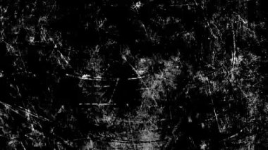 monokrom dur hareketi grunge cesur soyut arka plan döngüsü çizikler, tahıl ve retro vintage etkisi ile animasyon