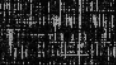 Yarım tonluk noktalı nokta desenli soyut döngü hareketli arka plan animasyonu, fütürist yüksek teknoloji konsepti