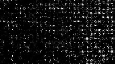 Yarım tonluk noktalı nokta desenli soyut döngü hareketli arka plan animasyonu, fütürist yüksek teknoloji konsepti