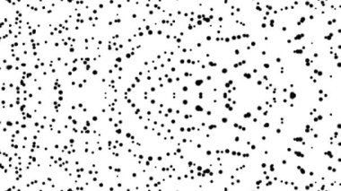 beyaz benekli yarım ton, pürüzsüz düz doku animasyonu, üç boyutlu oluşturulmuş noktalar ve ızgara döngü animasyonu