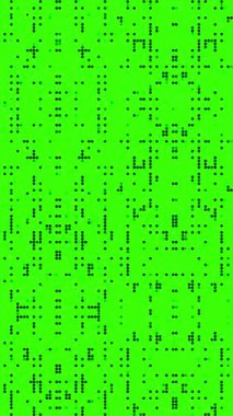 yeşil ekran soyut canlandırılmış yarım ton noktalı retro teknoloji arka planı, rastgele noktalar ve ızgaralar, 3d canlandırma döngüsü canlandırma arkaplanı