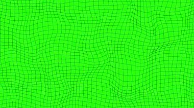 yeşil ekran (kroma anahtarı) ızgara animasyonu soyut arkaplan, dijital modern fütüristik yüksek teknoloji kavramı