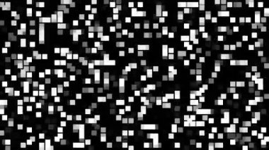 Yarım ton geometrik desen animasyon dokusu arka planı, modern veri bilgi teknolojisi için 3D animasyon