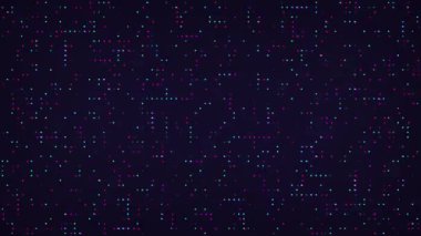 neon yüksek teknoloji yarım ton noktalar ve ızgara döngüsü canlandırma soyut arkaplan