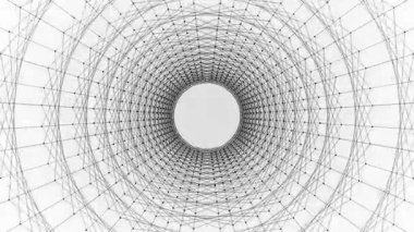 beyaz dijital tünel yüksek teknoloji soyut arkaplan, ağ oluşturma, iletişim için animasyon