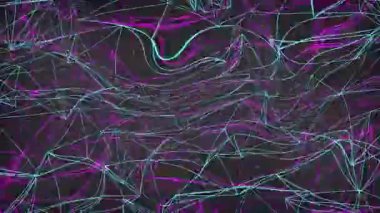 yüksek teknoloji fütüristik çizgiler bağlantı soyut arkaplan, ağ, telekom, iletişim teknolojisi animasyonu