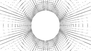 dijital tünel yüksek teknoloji soyut arkaplan, ağ oluşturma ve siber güvenlik kavramı için animasyon