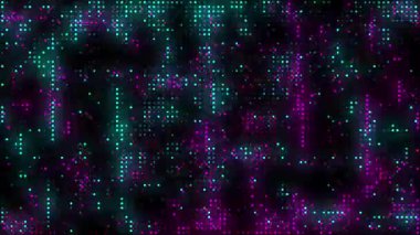 Yarım ton noktalı doku arka planı, dijital modern fütürist noktalar ve ızgara deseni soyut canlandırılmış arkaplan