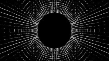 tek renkli dijital tünel yüksek teknoloji soyut arkaplan, ağ oluşturma ve siber güvenlik kavramı için animasyon