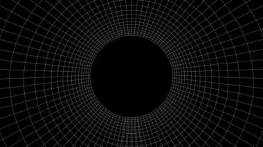 tek renkli dijital tünel yüksek teknoloji soyut arkaplan, ağ oluşturma ve siber güvenlik kavramı için animasyon