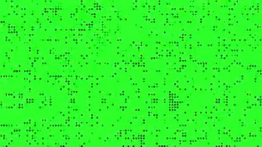 yeşil ekran (kroma anahtarı) pürüzsüz soyut teknoloji yarım ton noktalı arkaplan canlandırması
