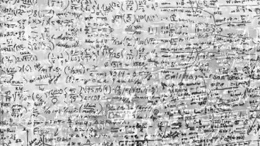Matematik formülü grunge stop motion soyut arkaplan animasyonu, eğitim ve öğrenim kavramı