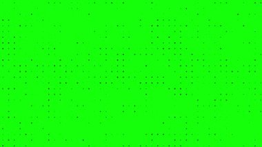 yeşil ekran (kroma anahtarı) dijital yarım ton klasik doku hareketi noktalı soyut döngü arkaplanı