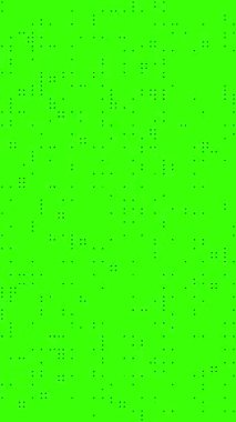 Merhaba teknik hareket arkaplanı, yeşil ekranda yanıp sönen noktalar