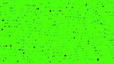 Merhaba teknik hareket arkaplanı, yeşil ekranda yanıp sönen noktalar