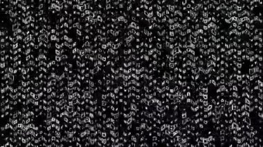 animasyon teknolojisi rastgele noktalar ve solgunluk içeren karanlık arkaplan.