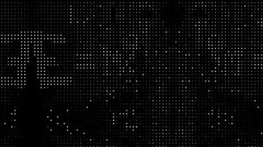 animasyon teknolojisi rastgele noktalar ve solgunluk içeren karanlık arkaplan.