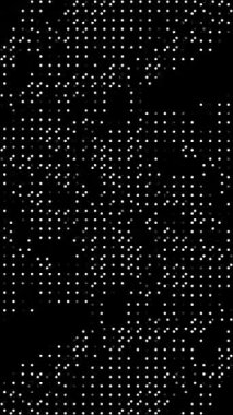 monokrom soyut yarım ton noktalı doku canlandırma arkaplanı, canlandırılmış noktalar ve ızgara örtüsü