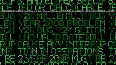 grunge kodlama dokusu animasyon arka plan, retro programlama, hack ve dijital modern teknoloji kavramı
